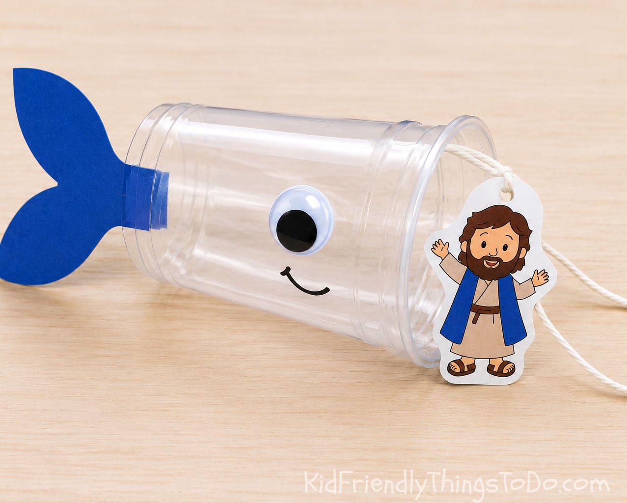 Jonah and the whale interactive craft and printable