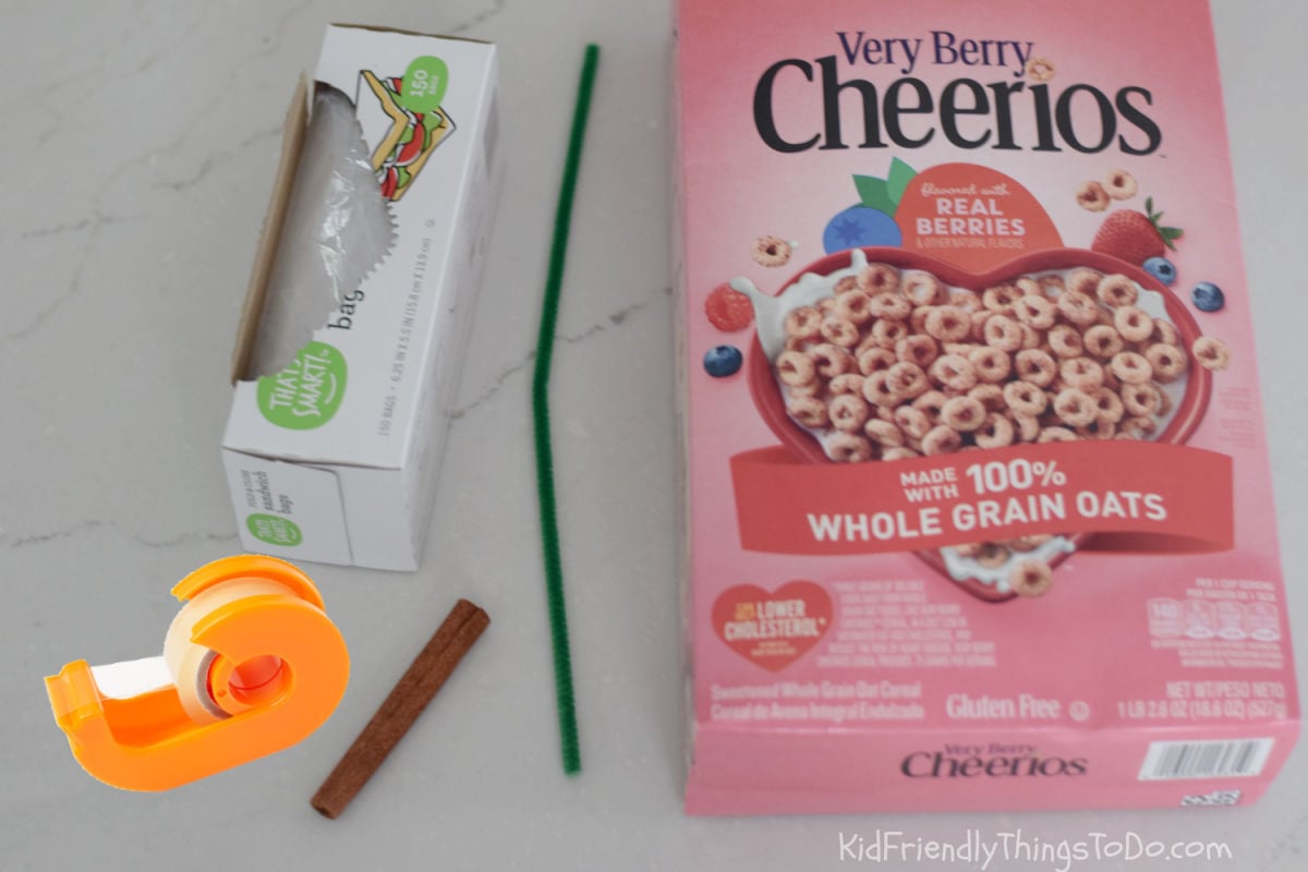 apple themed cheerio snack supplies 