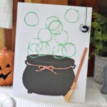 witch cauldron craft with cauldron printable