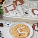 S’mores Preschool Sensory Bin with Printables