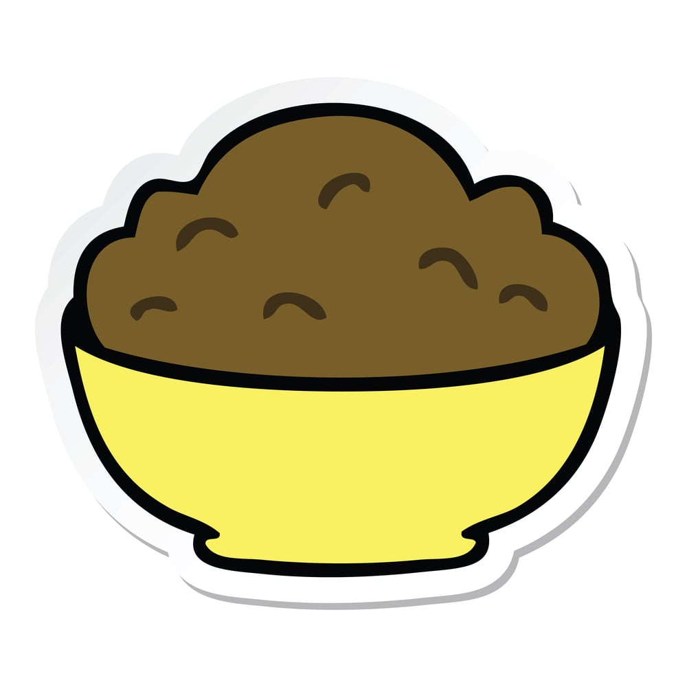 chocolate pudding illustration